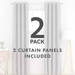 Gray Blackout Curtains, 84 in.