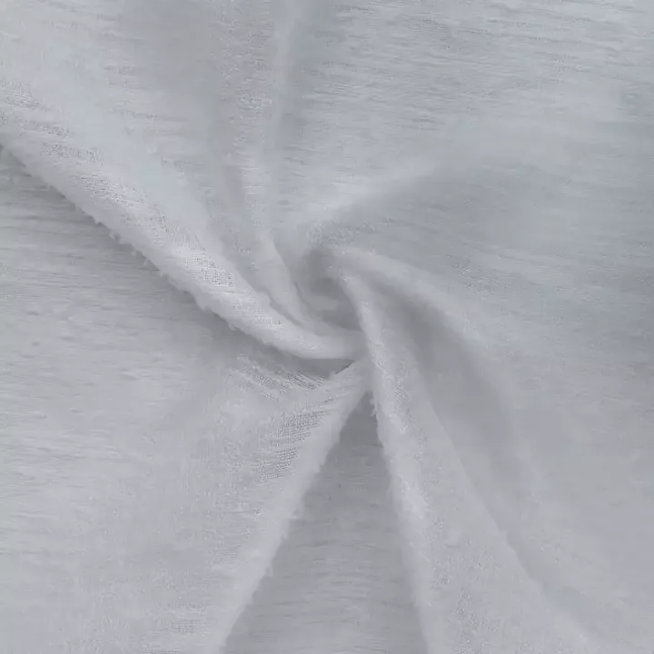 Gray Boucle Sheer Single Curtain Panel, 63 in.