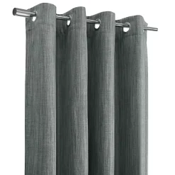 Gray Bryson Textured Curtain Panel, 95 in.