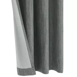 Gray Bryson Textured Curtain Panel, 95 in.