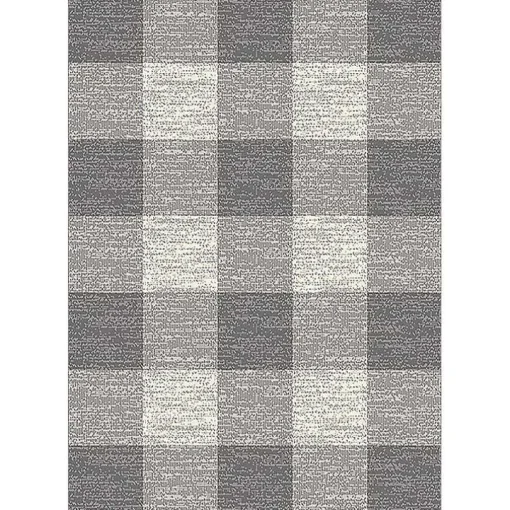 Gray Buffalo Plaid Indoor/Outdoor Area Rug, 7x9
