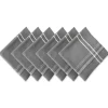 Gray Chambray French Stripe Napkins, Set of 6