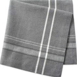 Gray Chambray French Stripe Napkins, Set of 6