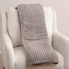 Gray Corduroy Berber Throw