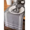 Gray French Chambray Table Runner