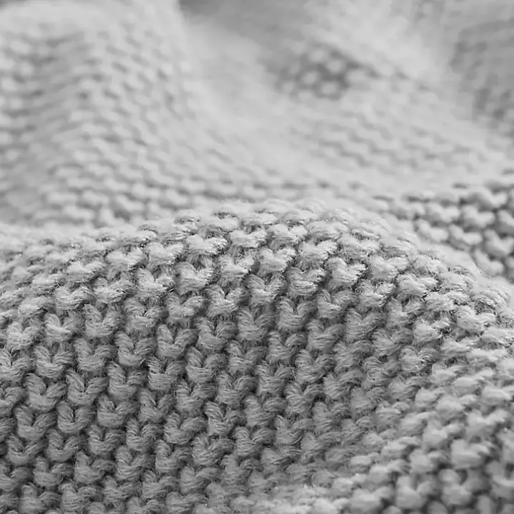 Gray Full/Queen Rylan Knit Blanket