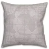 Gray Geometric Indoor/Outdoor Pillow