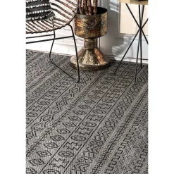 Gray Jamie Outdoor Area Rug, 6x9