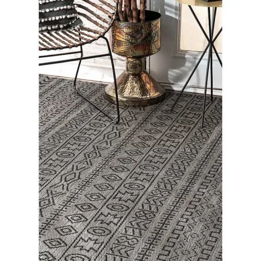 Gray Jamie Outdoor Area Rug, 6x9