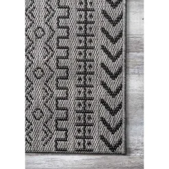 Gray Jamie Outdoor Area Rug, 6x9