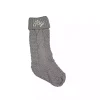 Gray Joy Cable Knit Stocking
