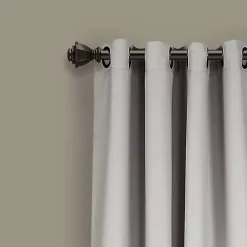 Gray Lush Insulated Curtain Panel Set, 120 in.