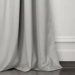 Gray Lush Insulated Curtain Panel Set, 120 in.