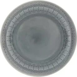 Gray Medallion 16-pc. Ceramic Dinnerware Set