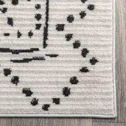 Gray Millie Dotted Trellis Area Rug, 9x12