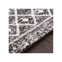 Gray Moroccan Pattern Square Area Rug, 6 ft.