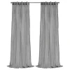 Gray Paloma Curtain Panel, 63 in.