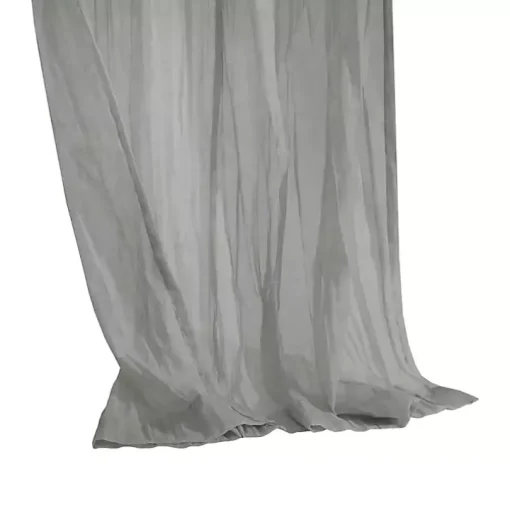 Gray Paloma Curtain Panel, 63 in.