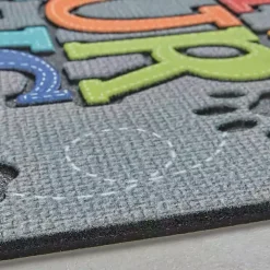 Gray Paw Stitched Doormat