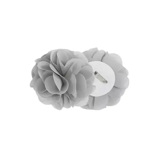 Gray Rosette Tab Top Curtain Panel, 63 in.