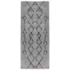 Gray Striped Diamond Runner