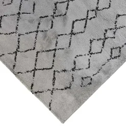 Gray Striped Diamond Runner