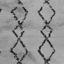 Gray Striped Diamond Runner