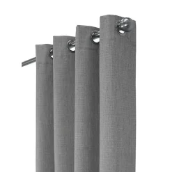 Gray Thatched Blackout Curtain Panel, 95 in.