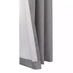 Gray Thatched Blackout Curtain Panel, 63 in.