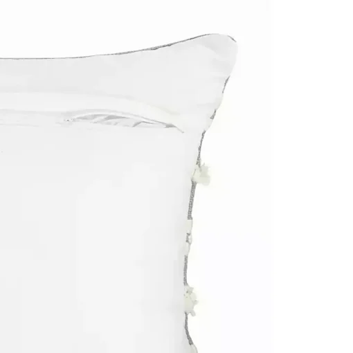 Gray Tufted Indoor/Outdoor Pillow