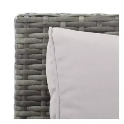 Gray Wicker 4-pc. Deluxe Outdoor Living Set