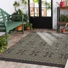 Greek Key Sun Shower Outdoor Area Rug, 5x8