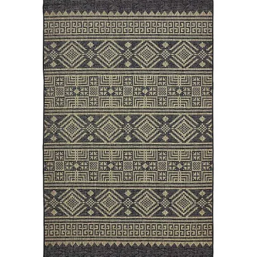 Greek Key Sun Shower Outdoor Area Rug, 5x8