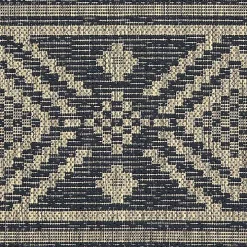 Greek Key Sun Shower Outdoor Area Rug, 5x8