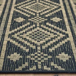 Greek Key Sun Shower Outdoor Area Rug, 5x8
