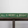 Green All Is Merry and Bright Word Block