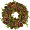 Green and Brown Pinecone Mini Wreath