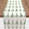 Green Christmas Tree Table Runner