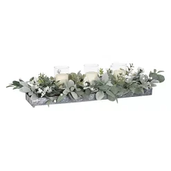 Green Eucalyptus Galvanized Centerpiece