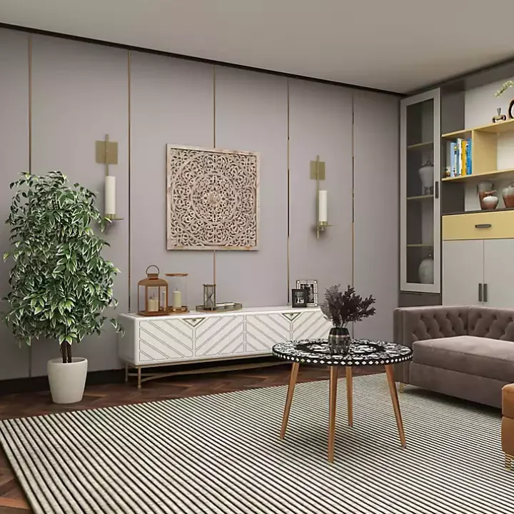 Green Ficus Potted Tree, 73 in.