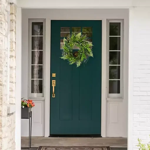 Green Foliage Bird Nest Wreath