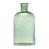 Green Glass Bottleneck Vase
