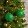 Green Glitter Ball 2-pc. Ornament Set, 4 in.