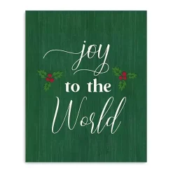 Green Joy to the World Canvas Art Print