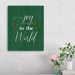 Green Joy to the World Canvas Art Print