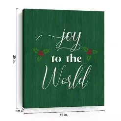 Green Joy to the World Canvas Art Print