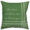 Green Love and Shenanigans Pillow