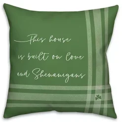 Green Love and Shenanigans Pillow