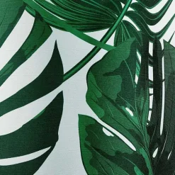 Green Palm Leaf Outdoor Curtain Panel Set, 96 in.