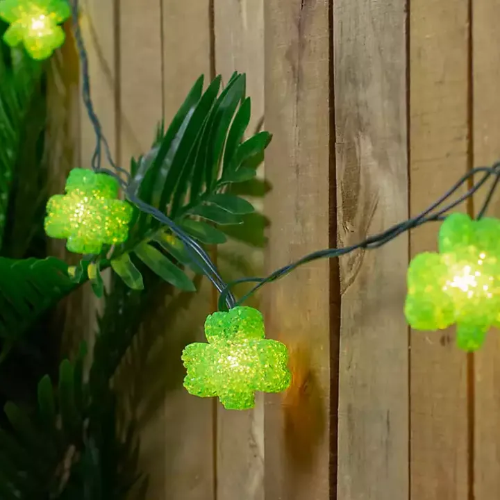 Green Shamrock String Lights